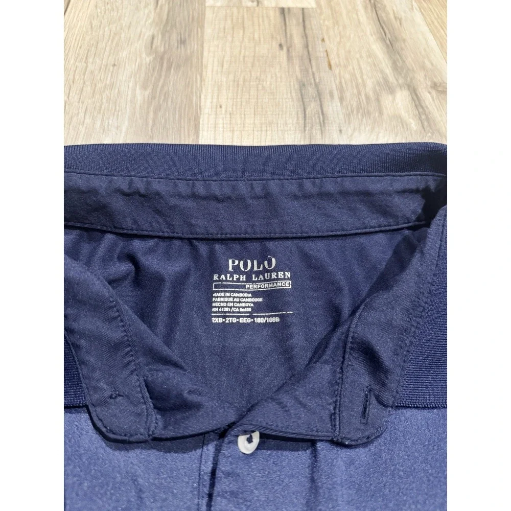 Polo Ralph Lauren Performance Men's 2XB Big & Tall Navy Golf Polo Pony Logo